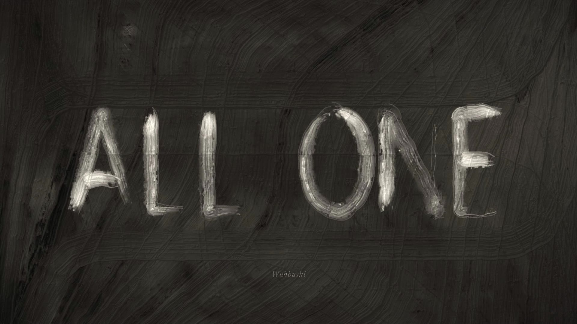 A canvas from the All One film, painted by sixty-four hands